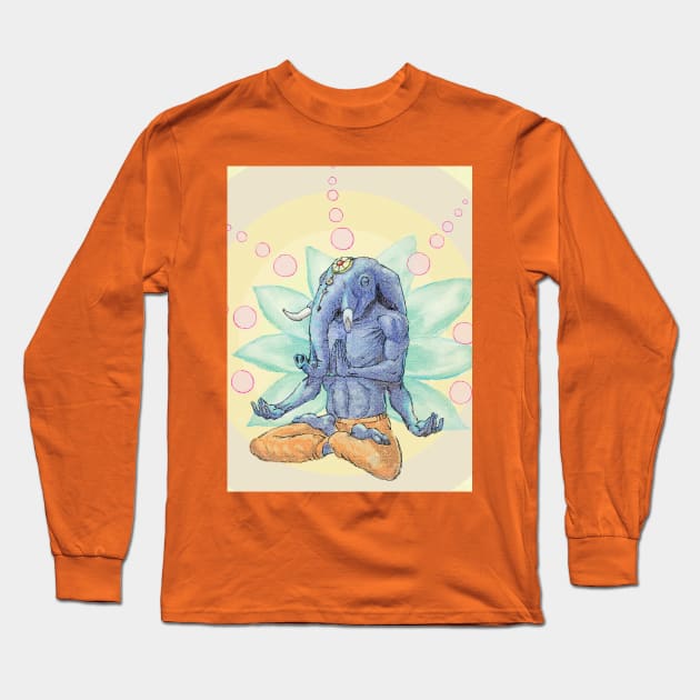 ganesha Long Sleeve T-Shirt by Zazhiga1ka